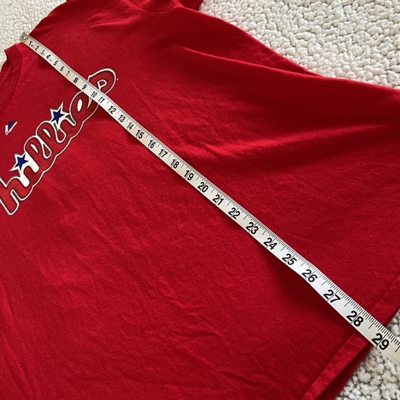 Majestic Baseball Jake Arrieta Philadelphia Phillies MLB T Shirt Size X Large - Picture 8 of 9